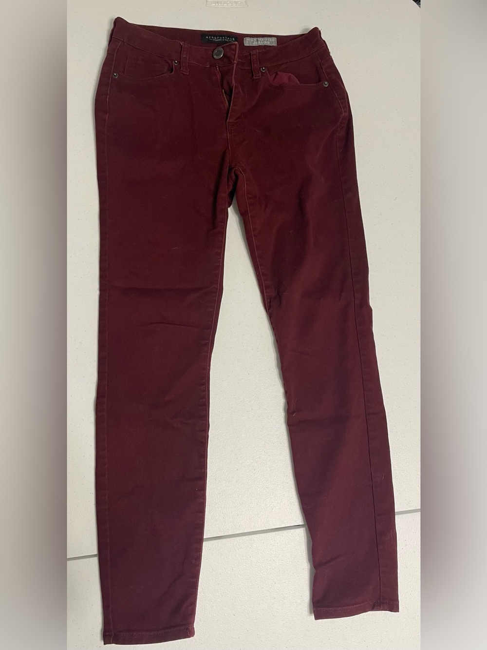Aeropostale Burgundy skinny jeans